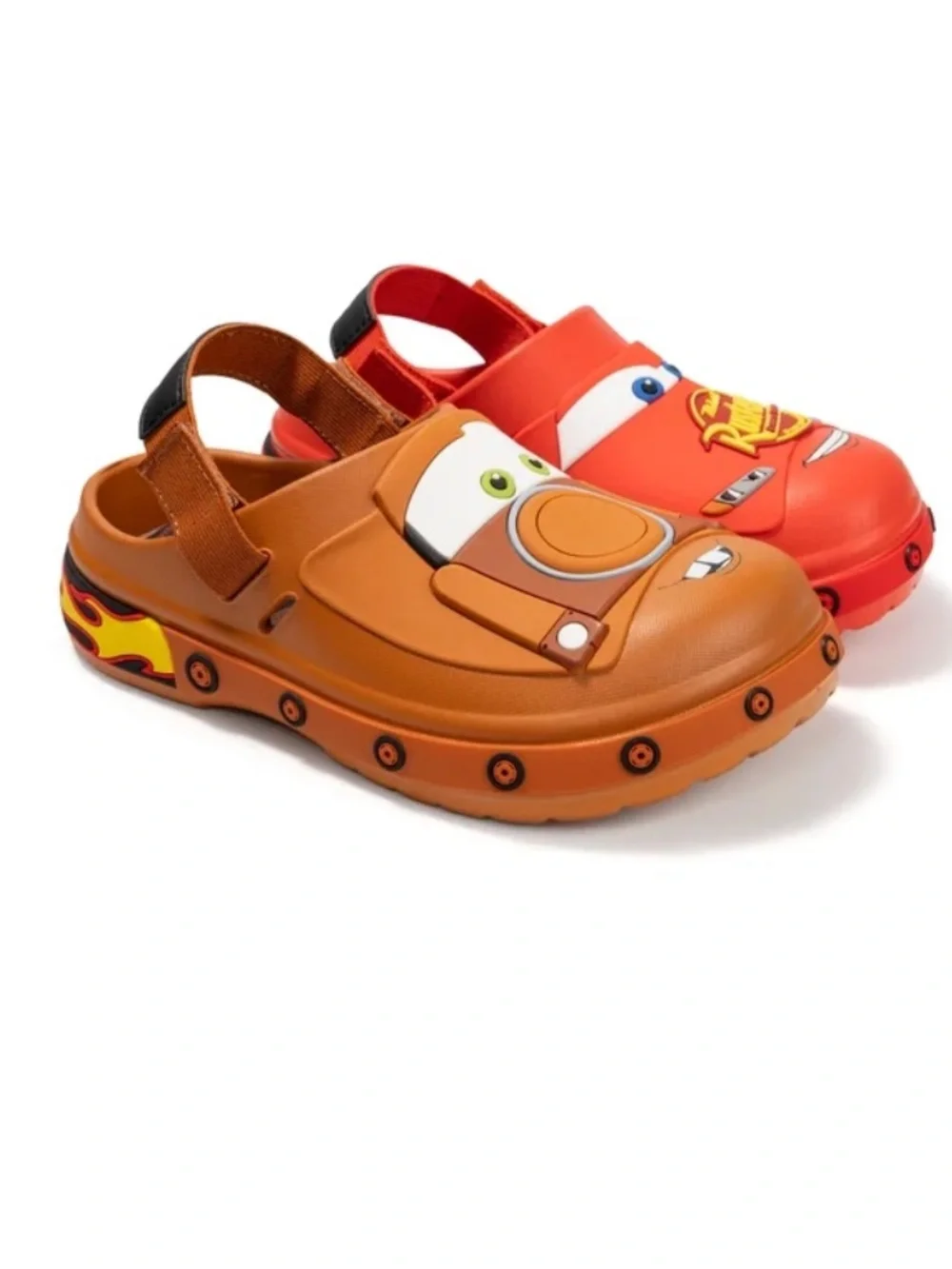 Brand New Disney Pixar Cars Lightning McQueen & Tow Mater Clog Set